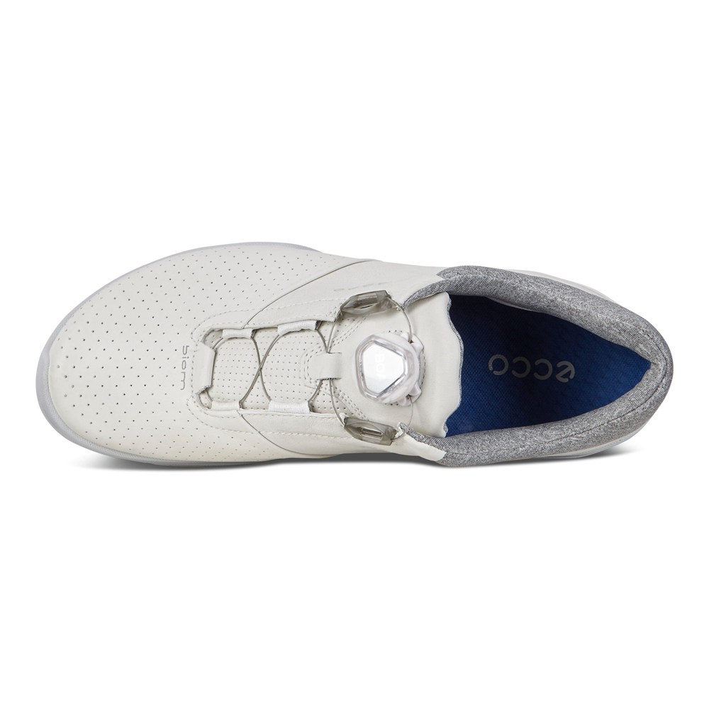 ECCO Mens Golf Shoes White - Biom Hybrid 3 Boa - KLT-460385